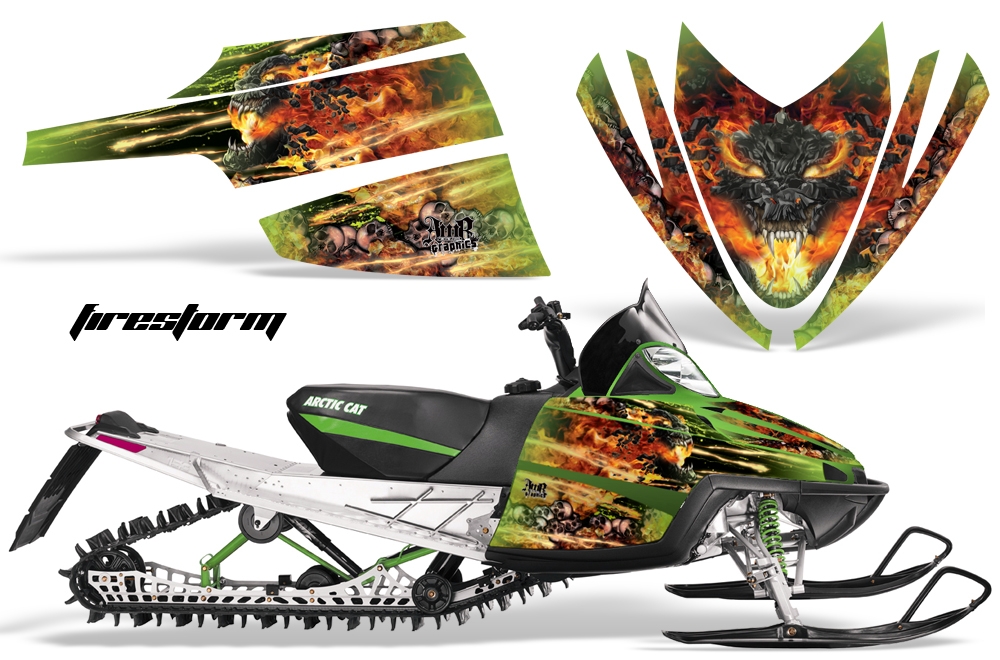 Arctic Cat M Series Graphics Kit FIRESTORM GREEN